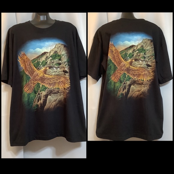 Rock Eagle Other - Rock Eagle T-Shirt Men’s Size 2XL Eagle Cotton Glow In The Dark